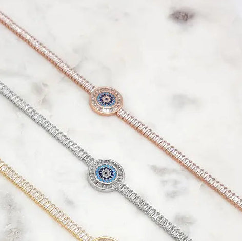 Chrysalini Mati CZ Clasp Bracelet-DB1481