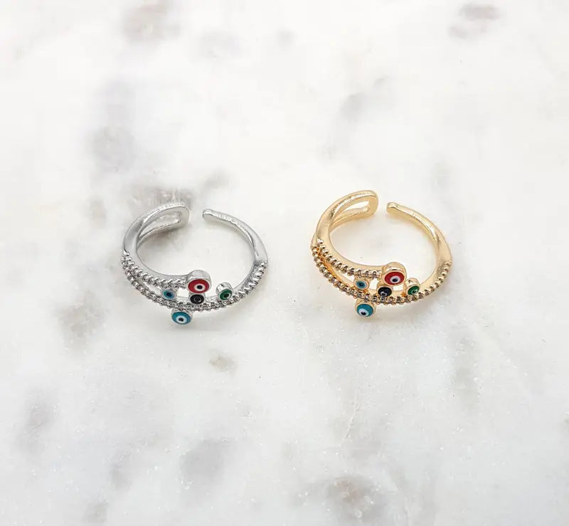 Chrysalini Mati Double Band Ring- DBR0026