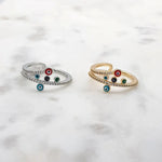 Load image into Gallery viewer, Chrysalini Mati Double Band Ring- DBR0026
