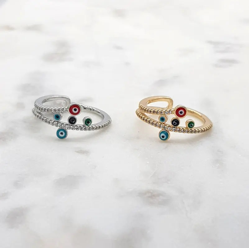 Chrysalini Mati Double Band Ring- DBR0026