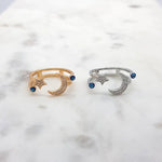Load image into Gallery viewer, Chrysalini Mati Moon/Star Ring- DBR0027
