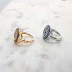 Load image into Gallery viewer, Chrysalini Mati Eye Ring- DBR0032
