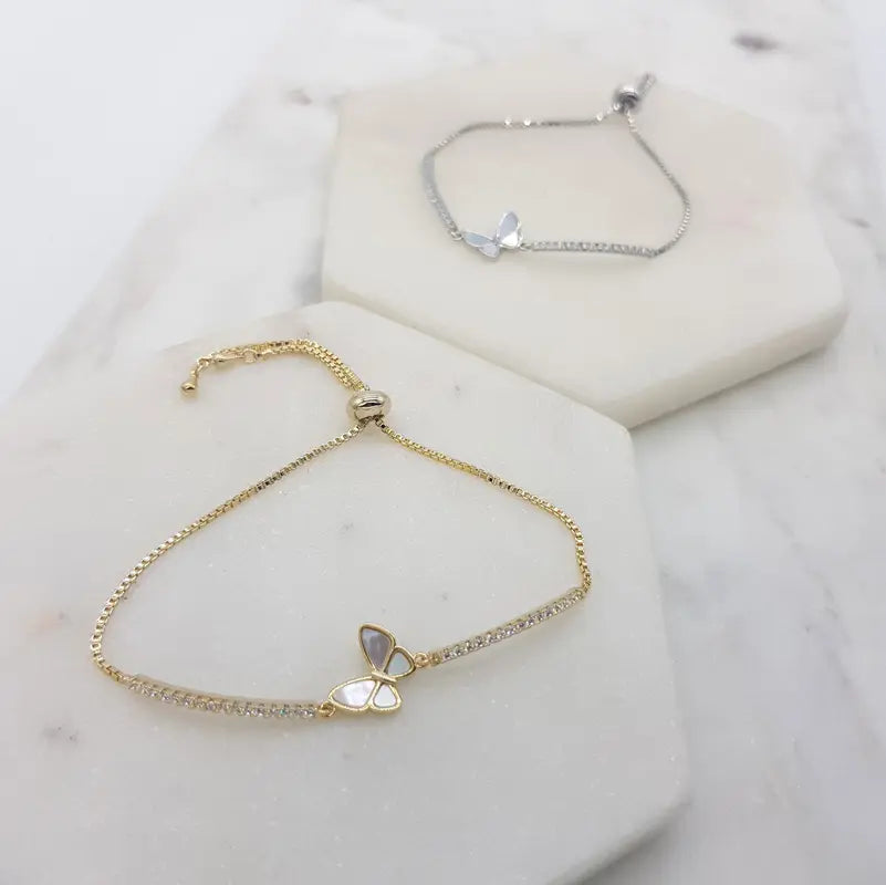 Chrysalini CZ Butterfly Bracelet-DB1632