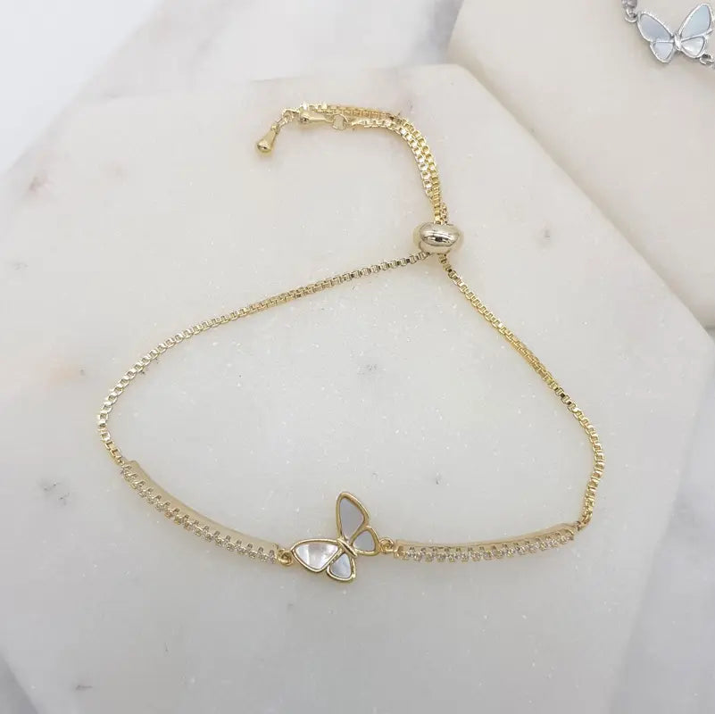 Chrysalini CZ Butterfly Bracelet-DB1632