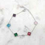 Load image into Gallery viewer, Chrysalini Mixed Crystal Clover Bracelet-DB3502
