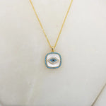 Load image into Gallery viewer, Chrysalini Mother of Pearl Mati Eye Necklace- EN3080
