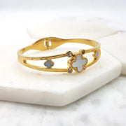 Chrysalini 3 Clover Bangle- EB6072