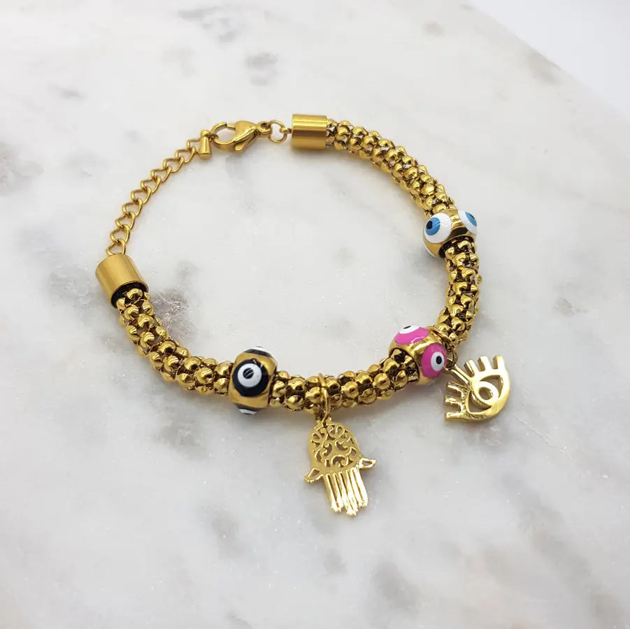 Chrysalini Mati Charm Bracelet-DB3415