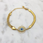Load image into Gallery viewer, Chrysalini Mati Eye Bracelet-DB3417
