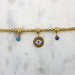 Load image into Gallery viewer, Chrysalini CZ Mati Charm Bracelet-DB3418
