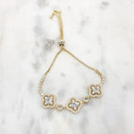 Load image into Gallery viewer, Chrysalini CZ 3 Clover Bracelet-DB1637

