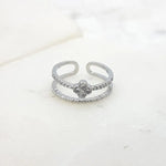Load image into Gallery viewer, Chrysalini Clover Ring- ER2022

