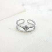 Chrysalini Clover Ring- ER2022