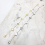 Load image into Gallery viewer, Chrysalini Fine CZ Clover Bracelet DB3501
