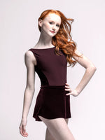 Load image into Gallery viewer, Tulip Skirt- Sangria Velvet Adult
