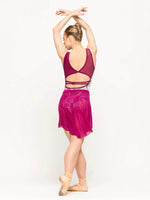 Load image into Gallery viewer, Mid High/Low Skirt- Fuchsia
