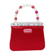 Pink Poppy Sequin Festive Hard Handbag