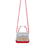 Load image into Gallery viewer, Pink Poppy Sequin Festive Hard Handbag
