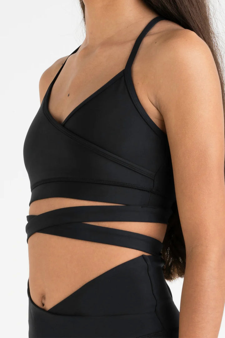 Every Turn Ballet Wrap Crop Top