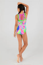 Load image into Gallery viewer, Sylvia P Bright Vision Leotard
