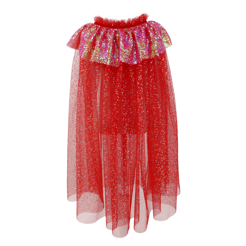 Pink Poppy Twinkling Christmas Sequin Cape