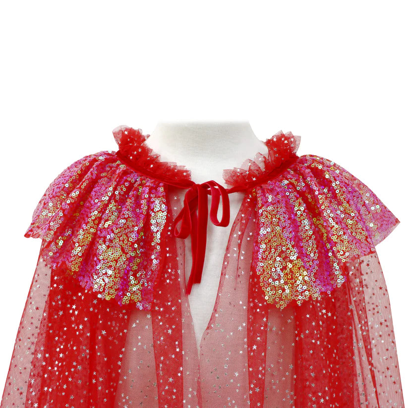 Pink Poppy Twinkling Christmas Sequin Cape