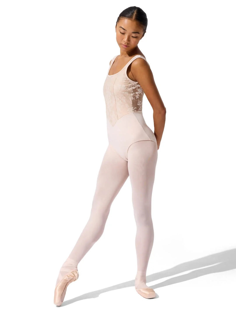 Capezio Cristobal Leotard- Crystal Cream