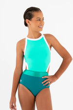 Load image into Gallery viewer, Sylvia P Caribbean Wisteria leotard
