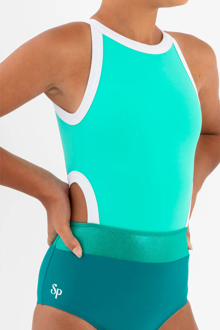 Sylvia P Caribbean Wisteria leotard