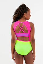 Load image into Gallery viewer, Sylvia P Club Tropicanna Leotard- Paradiso Collection