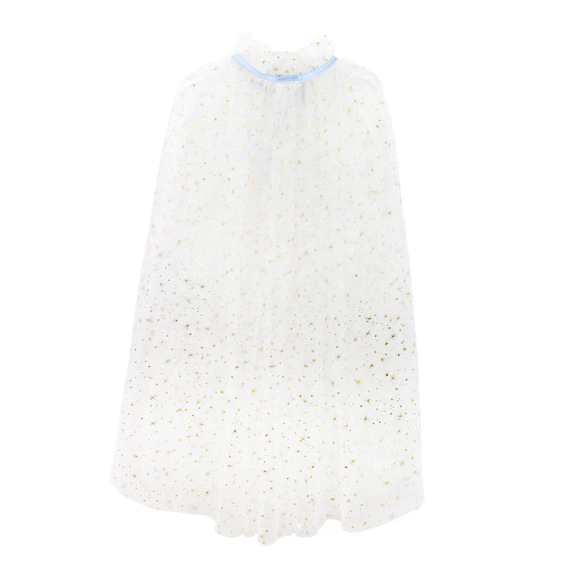 Pink Poppy Disney Frozen Gold Snowflakes Cape