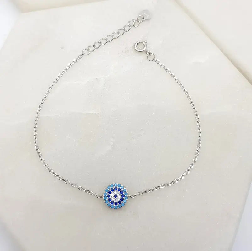 Chrysalini Mati Sterling Silver Charm Bracelet- DBST50