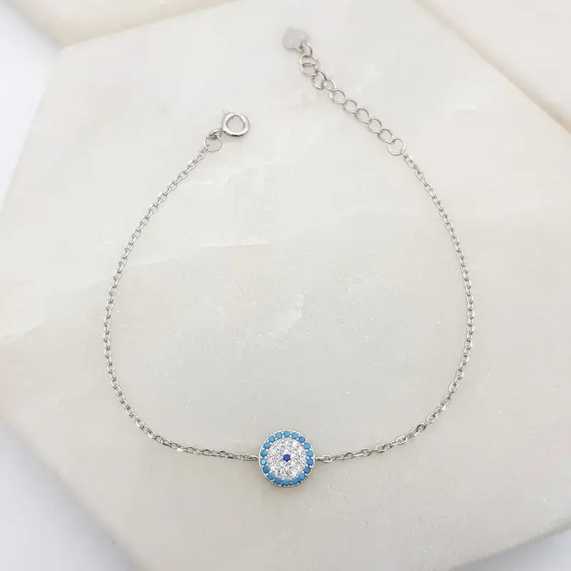 Chrysalini Mati Sterling Silver Charm Bracelet- DBST521