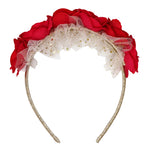 Load image into Gallery viewer, Pink Poppy Holiday Floral Headband
