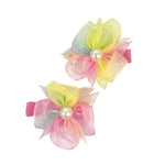 Load image into Gallery viewer, Pink Poppy Unicorn Flower Hair Clips