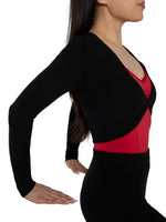 Load image into Gallery viewer, Capezio Harmonie Cropped Pinch Sweater
