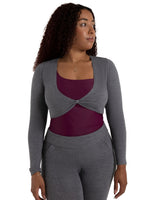 Load image into Gallery viewer, Capezio Harmonie Cropped Pinch Sweater
