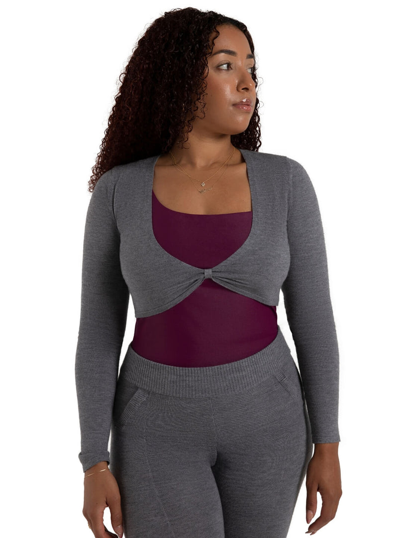 Capezio Harmonie Cropped Pinch Sweater