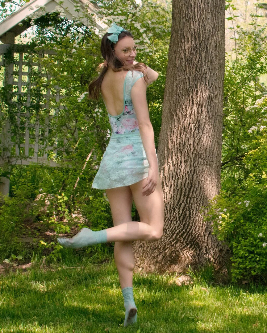 Eleve Gathered Short Skirt