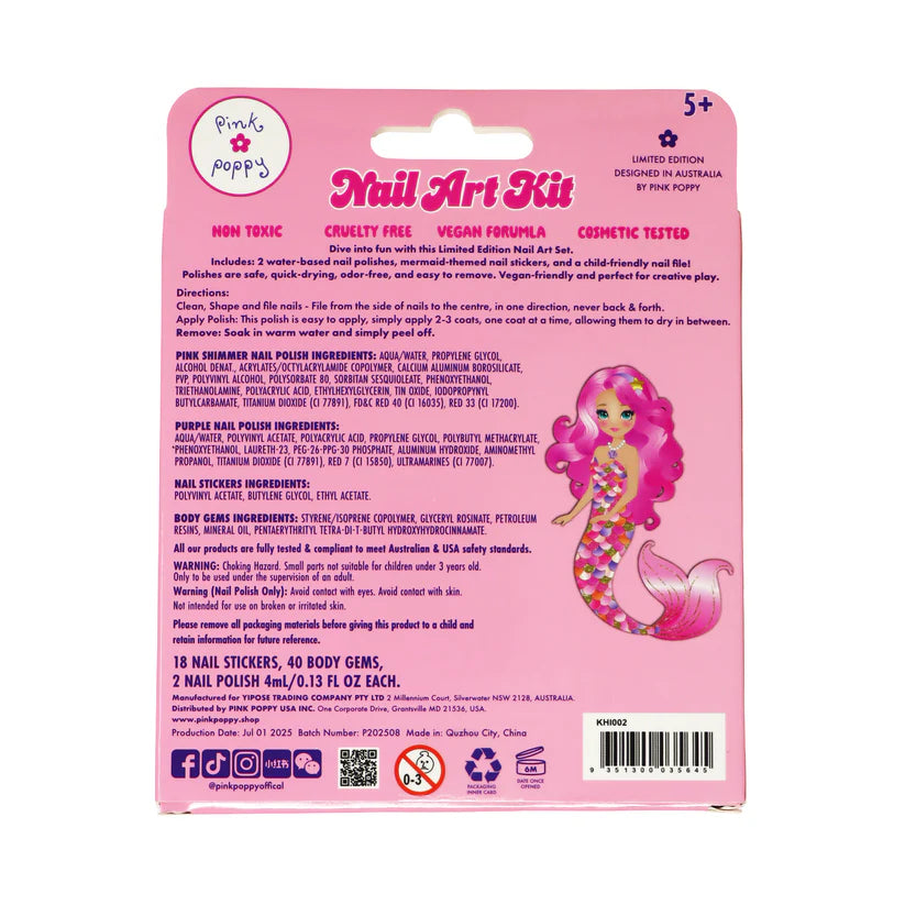 Pink Poppy Mermazing Nail Art Kit