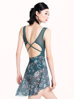 Load image into Gallery viewer, Eleve Short High/Low Skirt- Crescendo Lagoon Mesh
