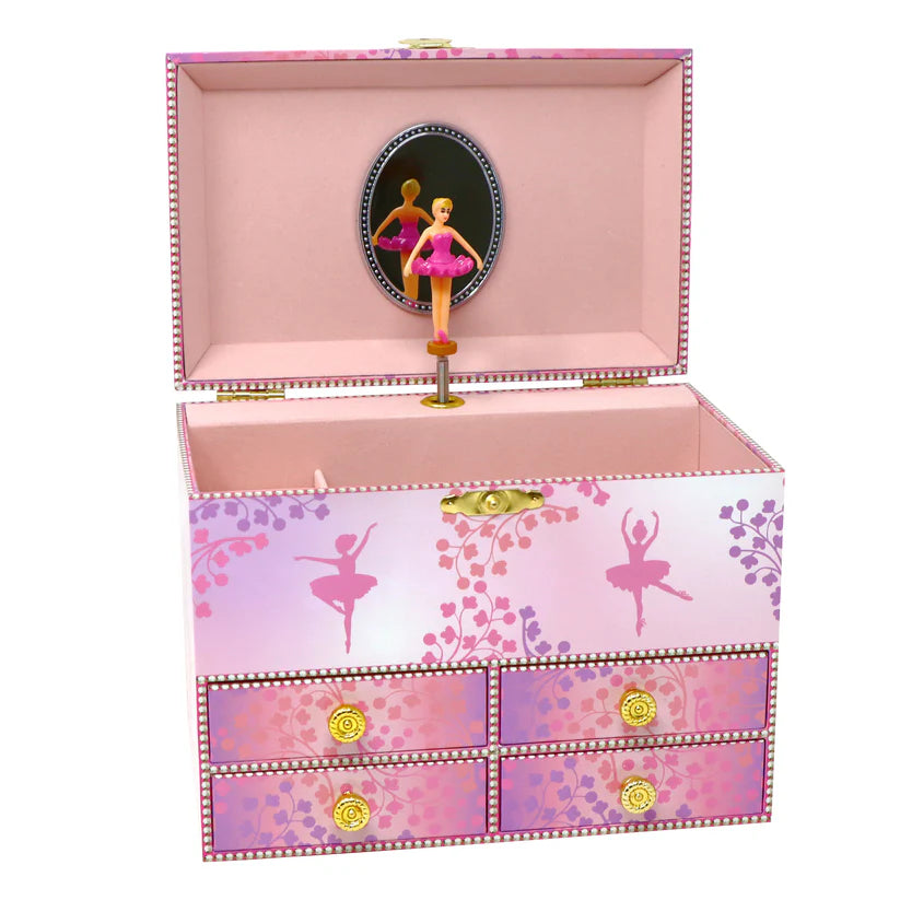 Pink Poppy Ballerina Boutique Musical Jewellery Box