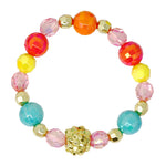 Load image into Gallery viewer, Pink Poppy Unicorn Rainbow Charm Necklace and Bracelet Set
