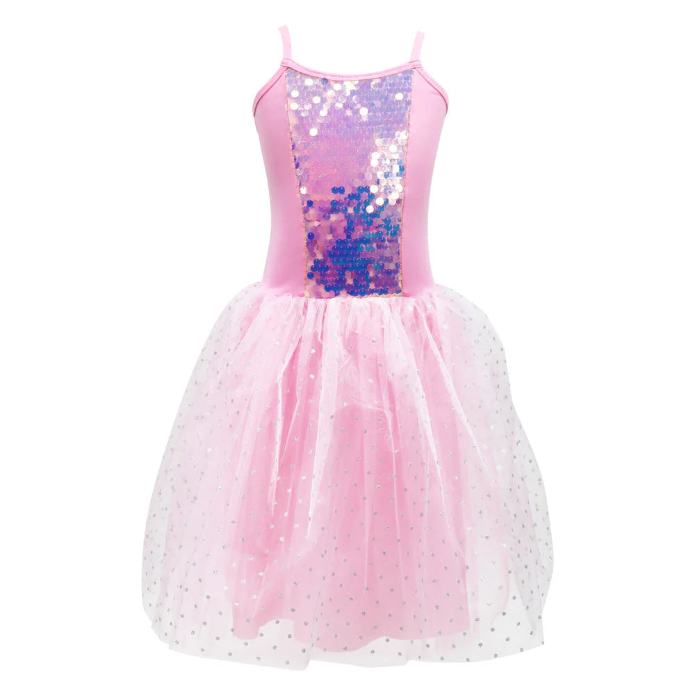 Pink Poppy Romantic Ballet Sequin Dress