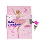 Load image into Gallery viewer, Pink Poppy Ballerina Scented Lockable Diary
