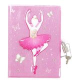 Load image into Gallery viewer, Pink Poppy Ballerina 3D Lockable Diary
