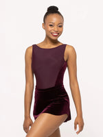 Load image into Gallery viewer, Tulip Skirt- Sangria Velvet Adult
