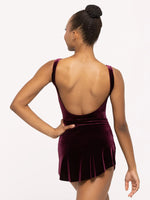 Load image into Gallery viewer, Tulip Skirt- Sangria Velvet Adult
