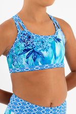 Load image into Gallery viewer, Sylvia P Underwater Goddess Crop Top
