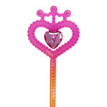 Load image into Gallery viewer, Pink Poppy Jewel Heart Wand